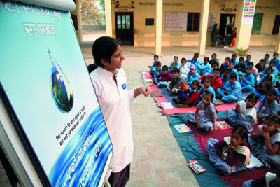 Water awareness programme, Bilaspur, India