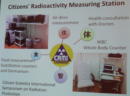 Fukushima, station quipe pour des mesures de radioactivit, confrence de presse, 12 mars 2013