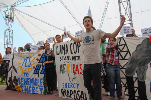 Site COP20, Youth demonstration