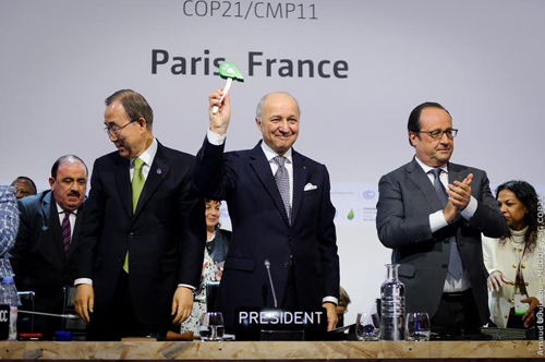COP21, Laurent Fabius annonce l'Accord de Paris