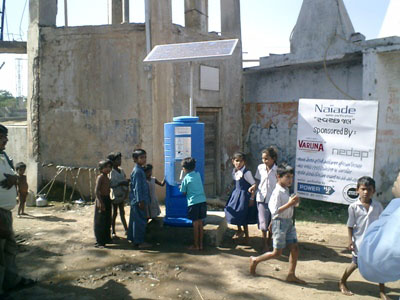 Naiade en Inde, opration Clean Water Now