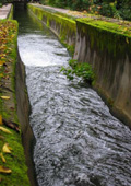 Water channel of the Nanzenji aqueduct, Kyoto, Japan.