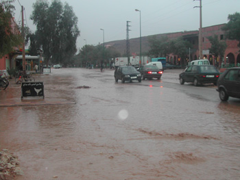 Tinjdad inondation rue principale