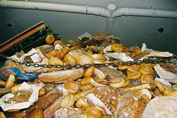 Vienne, Autriche, des tonnes de pain sont jets tous les jours...