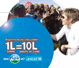 Volvic-Unicef pour de l'eau saine au Sahel...