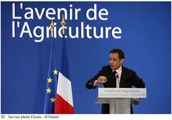 Discours de M. le Prsident de la Rpublique sur l'avenir de l'agriculture, Daumeray, 19.02.2009